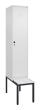 C+P Spind Classic PLUS, Bank, 1 Abteil, 2120x400x815mm, 9016/9016 Produktbild img2 S