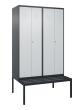 C+P PSA Doppel-Spind Classic PLUS, Bank, 4 Abteile, 2120x1200x815mm, 7016/7035 Produktbild img2 S