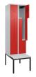 C+P Z-Spind Classic PLUS, Bank, 4 Abteile, 2120x600x815mm, 7035/3020 Produktbild