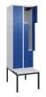 C+P Z-Spind Classic PLUS, Bank, 4 Abteile, 2120x600x815mm, 7035/5010 Produktbild