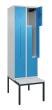 C+P Z-Spind Classic PLUS, Bank, 4 Abteile, 2120x600x815mm, 7035/5012 Produktbild