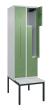 C+P Z-Spind Classic PLUS, Bank, 4 Abteile, 2120x600x815mm, 7035/6011 Produktbild