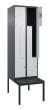 C+P Z-Spind Classic PLUS, Bank, 4 Abteile, 2120x600x815mm, 7016/7035 Produktbild
