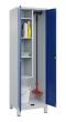 C+P Putzmittel-Spind Classic PLUS, Füße, 2 Abteile, 1950x600x500mm, 7035/5010 Produktbild