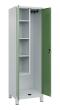 C+P Putzmittel-Spind Classic PLUS, Füße, 2 Abteile, 1950x600x500mm, 7035/6011 Produktbild