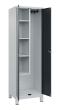 C+P Putzmittel-Spind Classic PLUS, Füße, 2 Abteile, 1950x600x500mm, 7035/7016 Produktbild img2 S