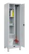 C+P Putzmittel-Spind Classic PLUS, Füße, 2 Abteile, 1950x600x500mm, 7035/7035 Produktbild