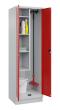 C+P Putzmittel-Spind Classic PLUS, Sockel, 2 Abteile, 1950x600x500mm, 7035/3020 Produktbild