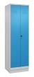 C+P Putzmittel-Spind Classic PLUS, Sockel, 2 Abteile, 1950x600x500mm, 7035/5012 Produktbild img2 S