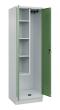 C+P Putzmittel-Spind Classic PLUS, Sockel, 2 Abteile, 1950x600x500mm, 7035/6011 Produktbild