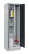 C+P Putzmittel-Spind Classic PLUS, Sockel, 2 Abteile, 1950x600x500mm, 7035/7016 Produktbild