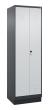 C+P Putzmittel-Spind Classic PLUS, Sockel, 2 Abteile, 1950x600x500mm, 7016/7035 Produktbild img2 S
