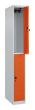 C+P Doppelstock-Spind Classic PLUS, 2 Fächer, 1850x250x500mm, 7035/2004 Produktbild