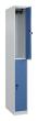 C+P Doppelstock-Spind Classic PLUS, 2 Fächer, 1850x250x500mm, 7035/5023 Produktbild