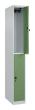 C+P Doppelstock-Spind Classic PLUS, 2 Fächer, 1850x250x500mm, 7035/6011 Produktbild