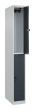 C+P Doppelstock-Spind Classic PLUS, 2 Fächer, 1850x250x500mm, 7035/7016 Produktbild