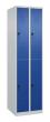 C+P Doppelstock-Spind Classic PLUS, 4 Fächer, 1850x500x500mm, 7035/5010 Produktbild img2 S