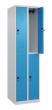 C+P Doppelstock-Spind Classic PLUS, 4 Fächer, 1850x500x500mm, 7035/5012 Produktbild