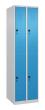 C+P Doppelstock-Spind Classic PLUS, 4 Fächer, 1850x500x500mm, 7035/5012 Produktbild img2 S