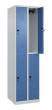C+P Doppelstock-Spind Classic PLUS, 4 Fächer, 1850x500x500mm, 7035/5023 Produktbild
