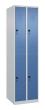 C+P Doppelstock-Spind Classic PLUS, 4 Fächer, 1850x500x500mm, 7035/5023 Produktbild img2 S