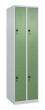 C+P Doppelstock-Spind Classic PLUS, 4 Fächer, 1850x500x500mm, 7035/6011 Produktbild img2 S