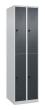 C+P Doppelstock-Spind Classic PLUS, 4 Fächer, 1850x500x500mm, 7035/7016 Produktbild img2 S