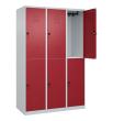 C+P Doppelstock-Spind Classic PLUS, 6 Fächer, 1850x1200x500mm, 7035/3003 Produktbild