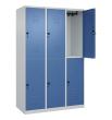 C+P Doppelstock-Spind Classic PLUS, 6 Fächer, 1850x1200x500mm, 7035/5023 Produktbild
