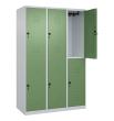C+P Doppelstock-Spind Classic PLUS, 6 Fächer, 1850x1200x500mm, 7035/6011 Produktbild