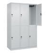 C+P Doppelstock-Spind Classic PLUS, 6 Fächer, 1850x1200x500mm, 7035/7035 Produktbild