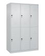 C+P Doppelstock-Spind Classic PLUS, 6 Fächer, 1850x1200x500mm, 7035/7035 Produktbild img2 S