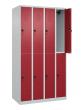 C+P Doppelstock-Spind Classic PLUS, 8 Fächer, 1850x1000x500mm, 7035/3003 Produktbild