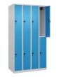 C+P Doppelstock-Spind Classic PLUS, 8 Fächer, 1850x1000x500mm, 7035/5012 Produktbild
