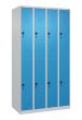 C+P Doppelstock-Spind Classic PLUS, 8 Fächer, 1850x1000x500mm, 7035/5012 Produktbild img2 S