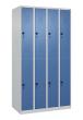 C+P Doppelstock-Spind Classic PLUS, 8 Fächer, 1850x1000x500mm, 7035/5023 Produktbild img2 S