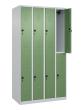 C+P Doppelstock-Spind Classic PLUS, 8 Fächer, 1850x1000x500mm, 7035/6011 Produktbild