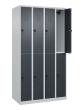 C+P Doppelstock-Spind Classic PLUS, 8 Fächer, 1850x1000x500mm, 7035/7016 Produktbild