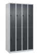 C+P Doppelstock-Spind Classic PLUS, 8 Fächer, 1850x1000x500mm, 7035/7016 Produktbild img2 S
