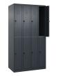 C+P Doppelstock-Spind Classic PLUS, 8 Fächer, 1850x1000x500mm, 7016/7016 Produktbild