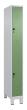 C+P Doppelstock-Spind Classic PLUS, Füße, 2 Fächer, 1950x250x500mm, 7035/6011 Produktbild img2 S