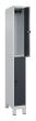 C+P Doppelstock-Spind Classic PLUS, Füße, 2 Fächer, 1950x250x500mm, 7035/7016 Produktbild