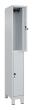 C+P Doppelstock-Spind Classic PLUS, Füße, 2 Fächer, 1950x250x500mm, 7035/7035 Produktbild