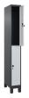 C+P Doppelstock-Spind Classic PLUS, Füße, 2 Fächer, 1950x250x500mm, 7016/7035 Produktbild