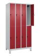 C+P Doppelstock-Spind Classic PLUS, Füße, 8 Fächer, 1950x1000x500mm, 7035/3003 Produktbild