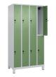 C+P Doppelstock-Spind Classic PLUS, Füße, 8 Fächer, 1950x1000x500mm, 7035/6011 Produktbild