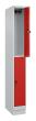 C+P Doppelstock-Spind Classic PLUS, Sockel, 2 Fächer, 1950x250x500mm, 7035/3020 Produktbild