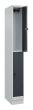 C+P Doppelstock-Spind Classic PLUS, Sockel, 2 Fächer, 1950x250x500mm, 7035/7016 Produktbild