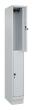 C+P Doppelstock-Spind Classic PLUS, Sockel, 2 Fächer, 1950x250x500mm, 7035/7035 Produktbild