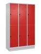 C+P Doppelstock-Spind Classic PLUS, Sockel, 6 Fächer, 1950x1200x500mm, 7035/302 Produktbild img2 S